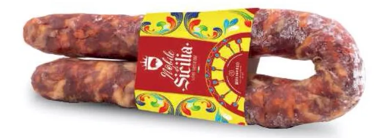 [06MUL-SSP-0400] SAUCISSE SECHEE PIQUANTE AU COCHON NOIR 400GR (prix au kg, à peser)